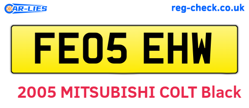 FE05EHW are the vehicle registration plates.