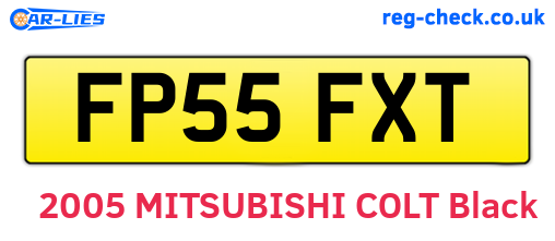 FP55FXT are the vehicle registration plates.