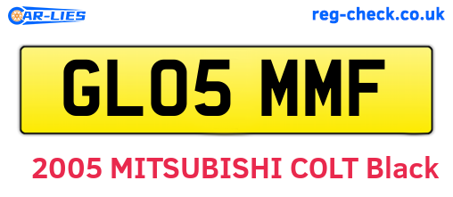GL05MMF are the vehicle registration plates.