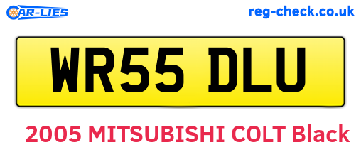 WR55DLU are the vehicle registration plates.