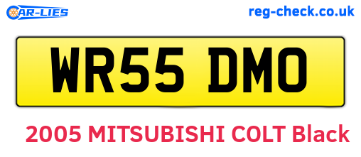 WR55DMO are the vehicle registration plates.