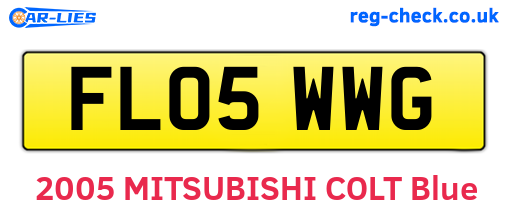 FL05WWG are the vehicle registration plates.