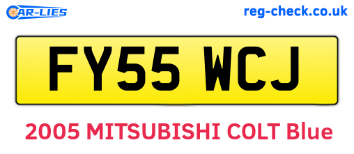 FY55WCJ are the vehicle registration plates.