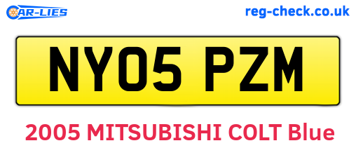NY05PZM are the vehicle registration plates.