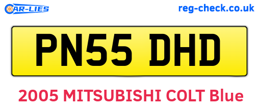 PN55DHD are the vehicle registration plates.