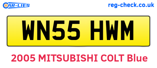 WN55HWM are the vehicle registration plates.