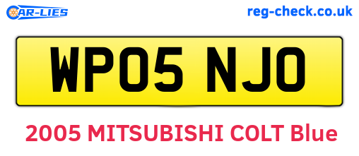 WP05NJO are the vehicle registration plates.