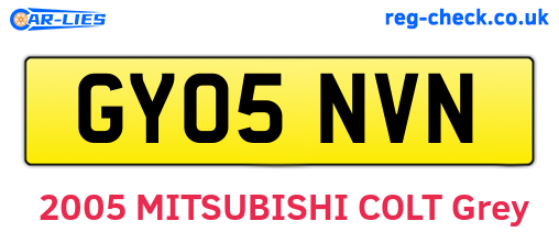 GY05NVN are the vehicle registration plates.