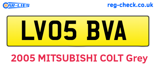 LV05BVA are the vehicle registration plates.