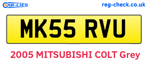 MK55RVU are the vehicle registration plates.