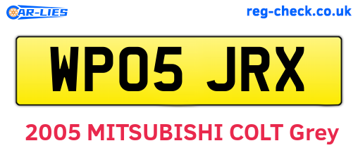 WP05JRX are the vehicle registration plates.