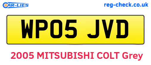 WP05JVD are the vehicle registration plates.