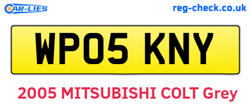 WP05KNY are the vehicle registration plates.