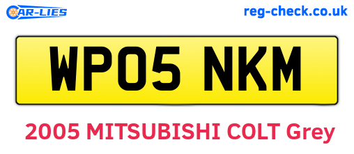 WP05NKM are the vehicle registration plates.