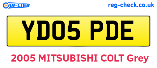 YD05PDE are the vehicle registration plates.