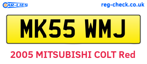 MK55WMJ are the vehicle registration plates.