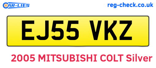 EJ55VKZ are the vehicle registration plates.