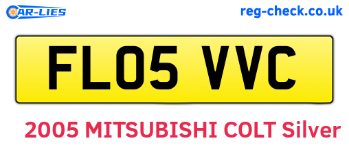 FL05VVC are the vehicle registration plates.