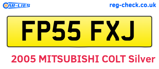 FP55FXJ are the vehicle registration plates.