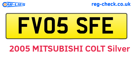 FV05SFE are the vehicle registration plates.