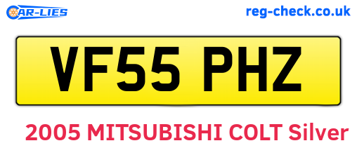 VF55PHZ are the vehicle registration plates.