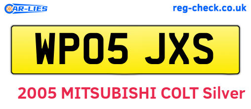 WP05JXS are the vehicle registration plates.