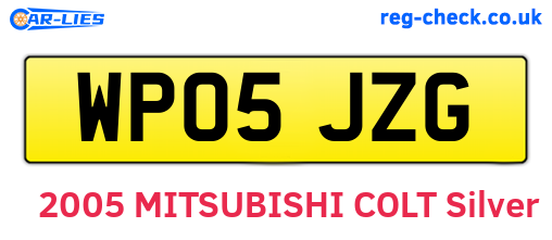 WP05JZG are the vehicle registration plates.