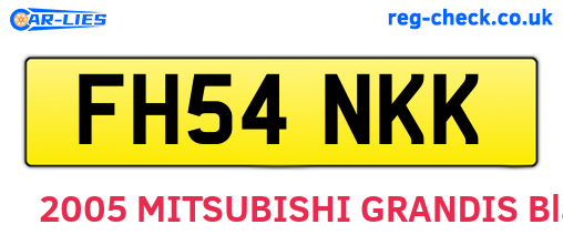 FH54NKK are the vehicle registration plates.