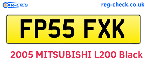 FP55FXK are the vehicle registration plates.