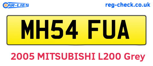 MH54FUA are the vehicle registration plates.
