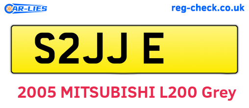 S2JJE are the vehicle registration plates.