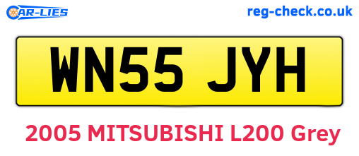 WN55JYH are the vehicle registration plates.