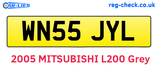 WN55JYL are the vehicle registration plates.