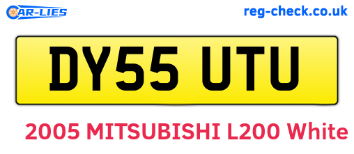 DY55UTU are the vehicle registration plates.