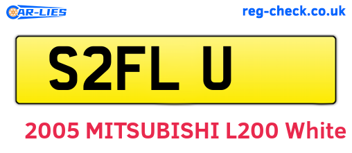 S2FLU are the vehicle registration plates.