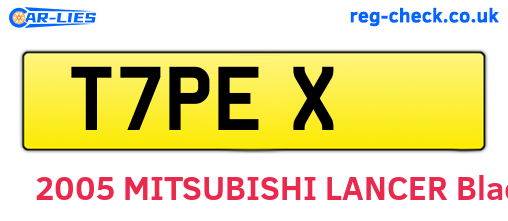 T7PEX are the vehicle registration plates.