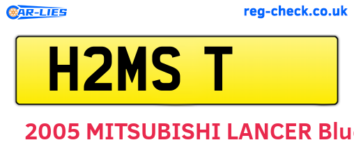H2MST are the vehicle registration plates.