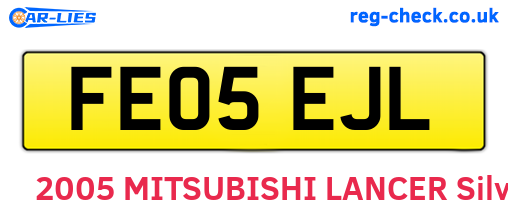 FE05EJL are the vehicle registration plates.