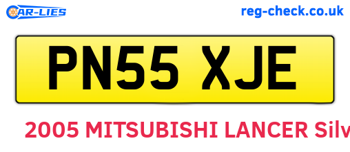 PN55XJE are the vehicle registration plates.