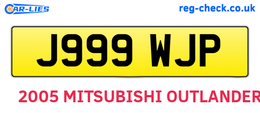 J999WJP are the vehicle registration plates.