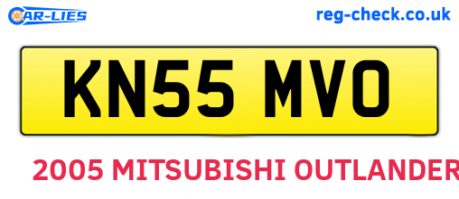 KN55MVO are the vehicle registration plates.