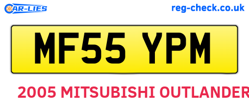 MF55YPM are the vehicle registration plates.