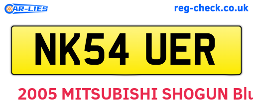 NK54UER are the vehicle registration plates.