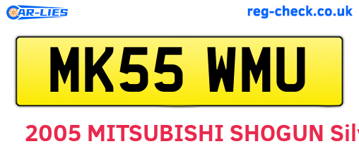 MK55WMU are the vehicle registration plates.
