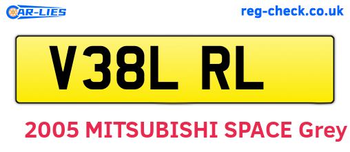V38LRL are the vehicle registration plates.