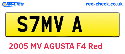 S7MVA are the vehicle registration plates.