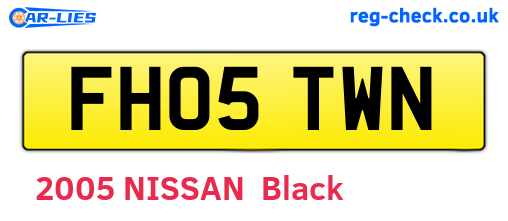FH05TWN are the vehicle registration plates.
