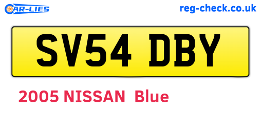 SV54DBY are the vehicle registration plates.