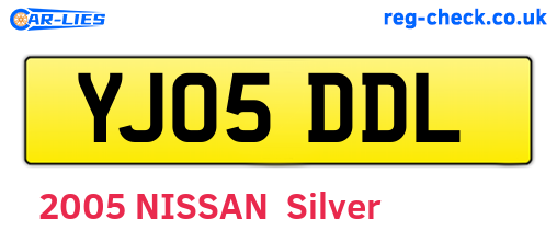 YJ05DDL are the vehicle registration plates.