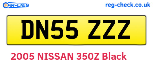 DN55ZZZ are the vehicle registration plates.